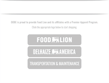 Tablet Screenshot of foodlionllcapparel.com